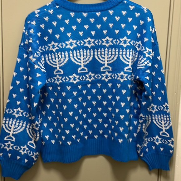 Happy Hanukcat Sweater Small New with Tag - Picture 5 of 11